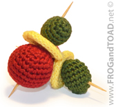 Olive Tomate Fromage Tomato Cheese Amigurumi Food - FROGandTOAD Créations